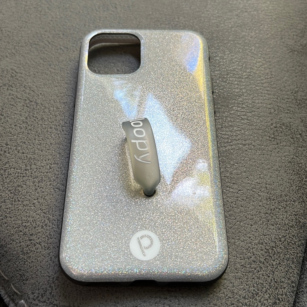Silver sparkle loopy case for 11 pro iPhone